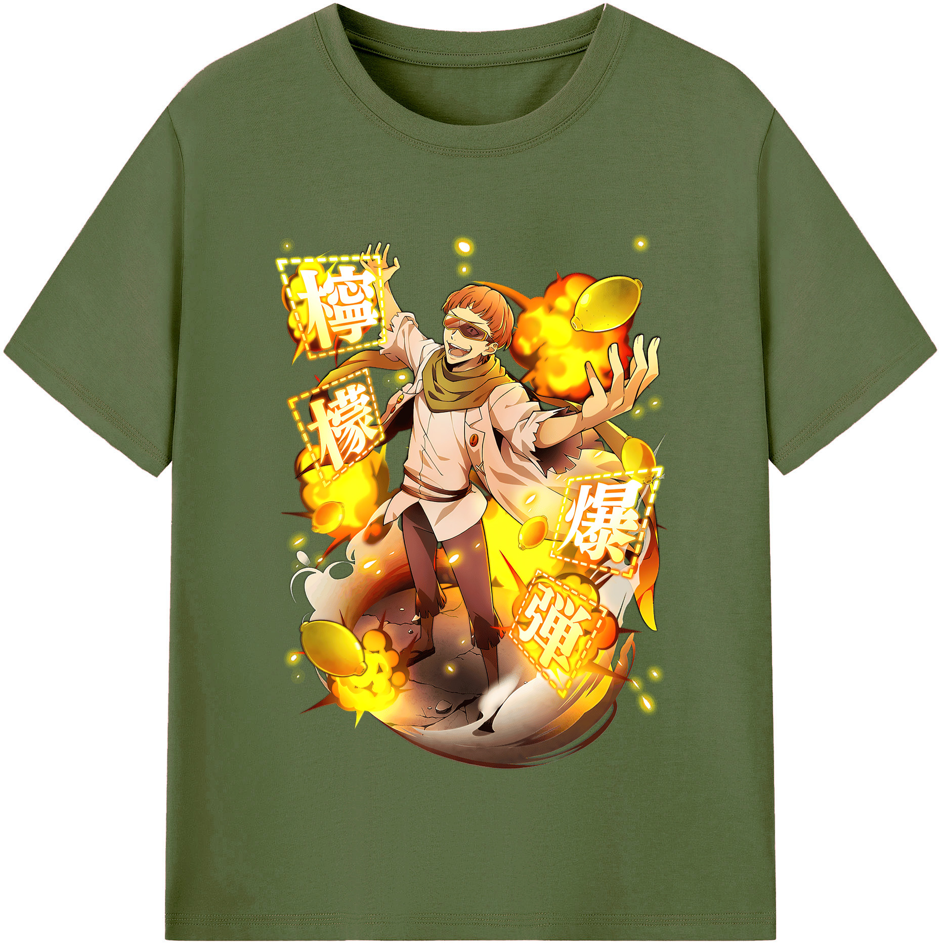 （画像用） 文豪ストレイドッグス Bungo Stray Dogs 綿100％半袖Tシャツ（フロントプリント）